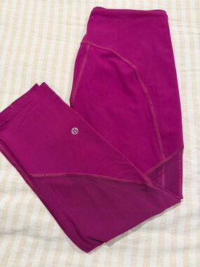 lululemon athletica Magenta/Purple High-Rise Leggings mid calf length